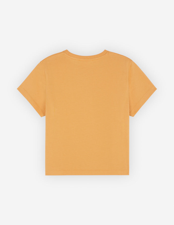 Women's Baby Fox Patch Baby Tee-shirt Sunset Orange