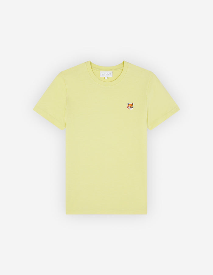 Women's Fox Head Patch Regular Tee Shirt Chalk Yellow
