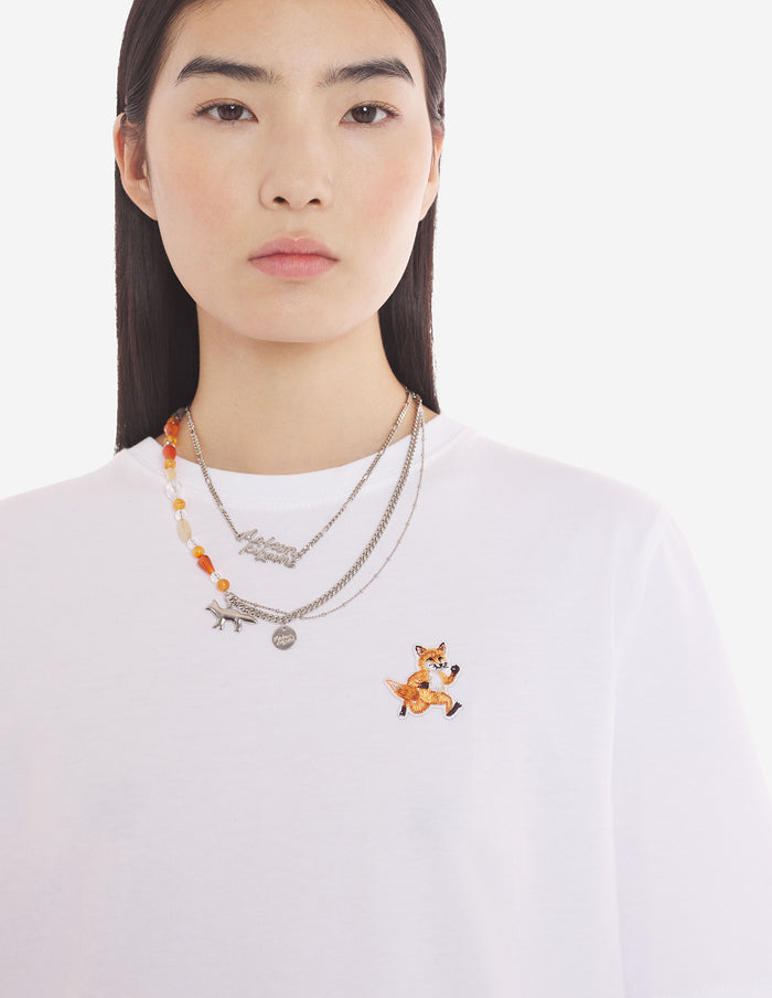 Women's Speedy Fox Patch Comfort Tee-shirt White