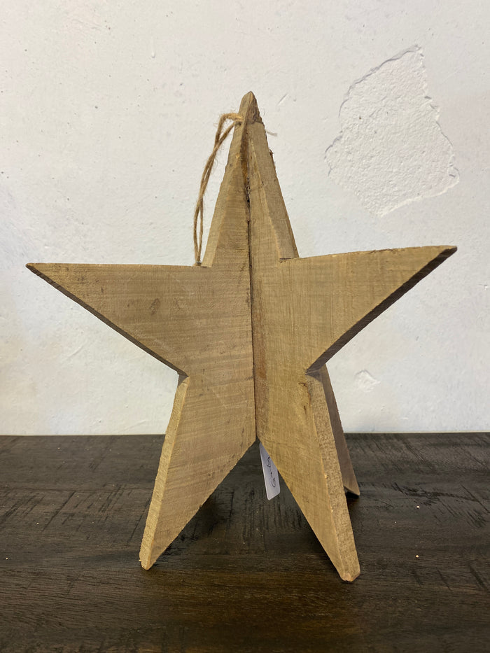 Wooden star ornament