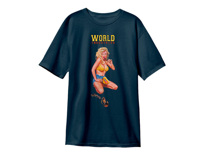 World Industries - Kareem Campbell Fudgesicle Premium T-Shirt - Navy