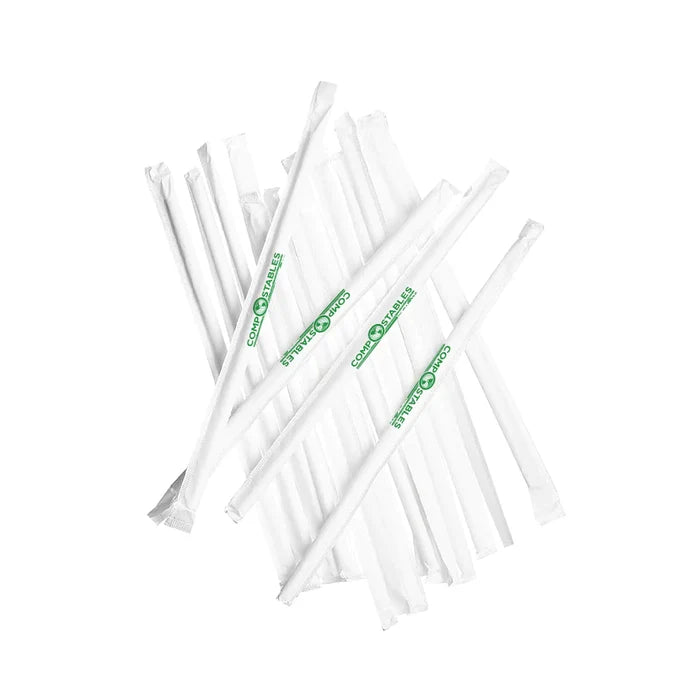 Wrapped Paper Straws, 7.75” (5000 ct)