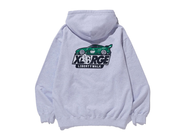 X-Large x Liberty Walk - Hooded Fleece - Ash