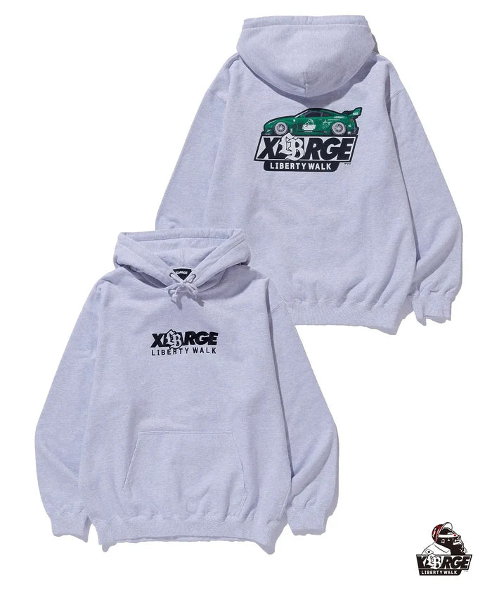 X-Large x Liberty Walk - Hooded Fleece - Ash