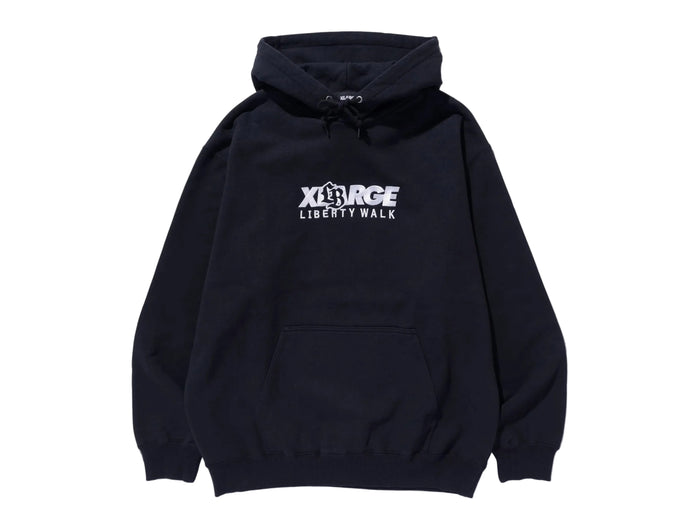 X-Large x Liberty Walk - Hooded Fleece - Black