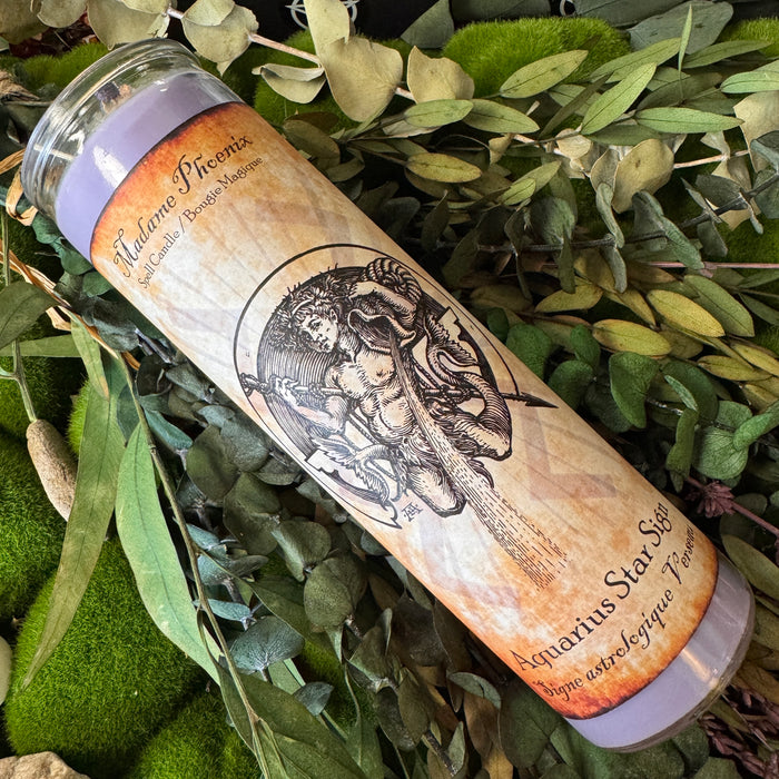 Zodiac Magic Aquarius Spell Candle